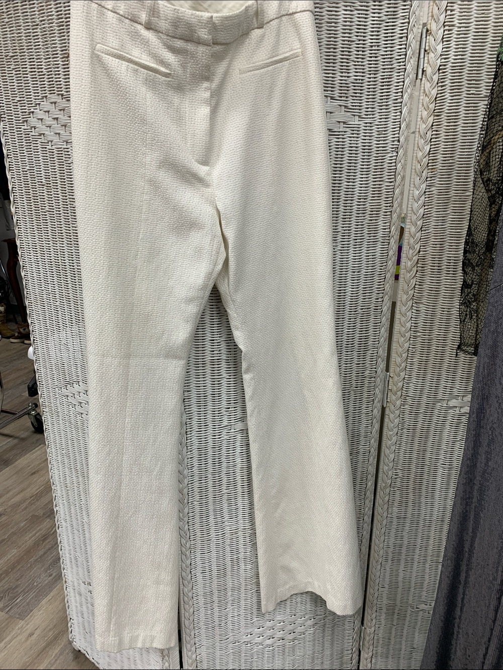 Alexis Cream Wide-Leg Tailored Pants